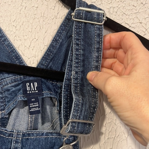 GAP For Good medium wash denim overalls size XS - Picture 9 of 10